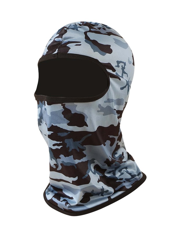 homens Boné de balaclava padrão de camuflagem