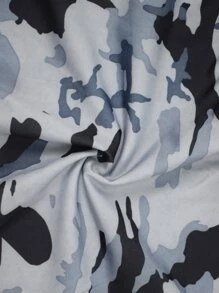 男士迷彩圖案巴拉克拉法帽 - 灰色 - 查看 4