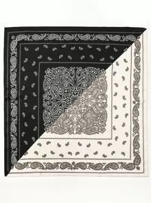 1 pieza Pañuelo con estampado de paisley, para mujer, cinta para la cabeza, pañuelo de cabeza, ideal para vestir y completar tu look