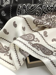 1 pieza Pañuelo con estampado de paisley, para mujer, cinta para la cabeza, pañuelo de cabeza, ideal para vestir y completar tu look