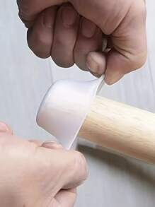 20 cái/bộ Bọc Chân Bàn Bằng Silicon, Bọc Chân Bàn Tròn Trong Suốt Cho Bàn - trắng - Xem 1