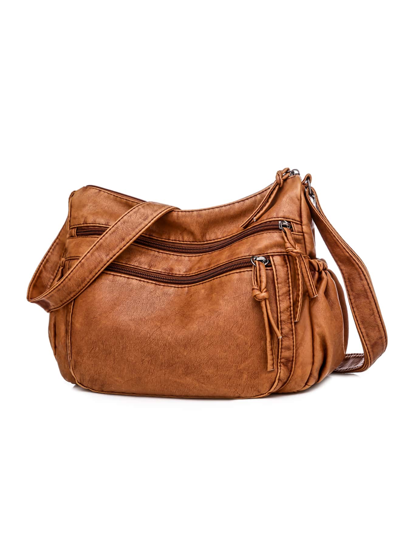 Minimalist Zipper Hobo Bag Classic Style Purse 4pcs Set, Women Fashion Tote Bag & Shoulder Bag & Clutch Bag & Card Holder Set