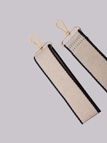 Correa de bolso de dos tonos, accesorios de bolso, accesorios DIY, correa de hombro ajustable de repuesto, elegante y duradera - Albaricoque - Ver 5