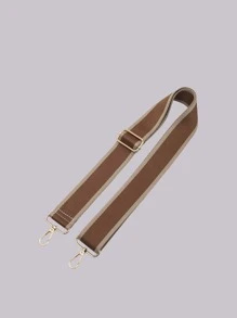 雙色背帶，包配件，DIY配件，可調節替換肩帶，時尚耐用 - 咖啡棕 - 查看 3