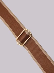 雙色背帶，包配件，DIY配件，可調節替換肩帶，時尚耐用 - 咖啡棕 - 查看 5