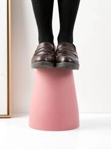 1 thùng rác PP, thùng rác màu hồng tối giản cho hộ gia đình - Màu Hồng  Dưa hấu - Xem 2