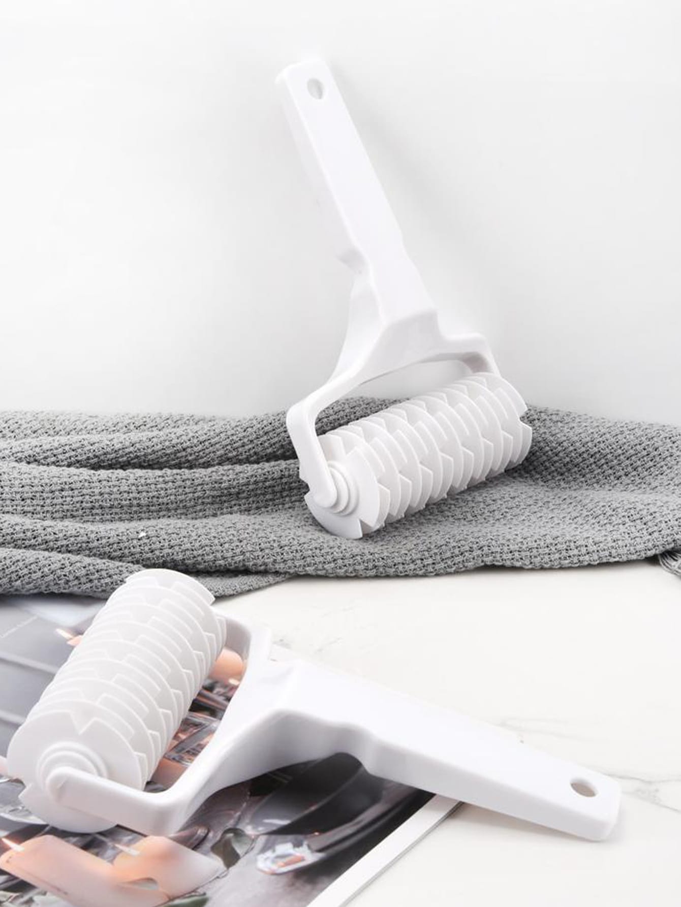 آلة قطع البيتزا PP،عجلة تقطيع البيتزا البيضاء الحد...