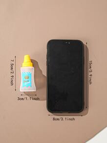 2pcs/Set Portable PP Seasoning Squeeze Bottle, Yellow & Red Squeeze Bottle For Kitchen, Thanksgiving Day Gift, Harvest Festival, Family Dinner - Red - View 5