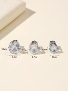 Bộ bông tai - Bạc - Xem 3