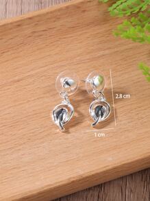 3 piezas/set Set joya con diseño de hoja - Multicolor - Ver 4