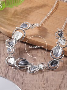 3 piezas/set Set joya con diseño de hoja - Multicolor - Ver 5