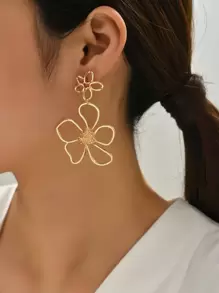 Bông tai thả hoa - Vàng - Xem 1