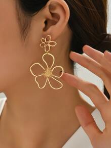 Bông tai thả hoa - Vàng - Xem 2