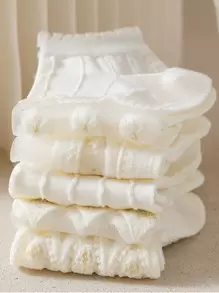 5pairs Bow Pattern Ankle Socks