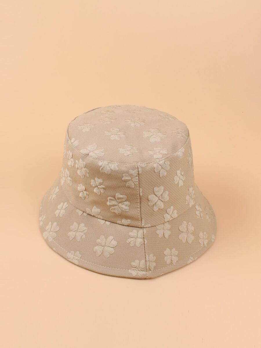 幸運草細節漁夫帽 - 卡其色 - 查看 1