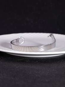Hombres Anillo abierto llave inglesa - Plateado - Ver 3