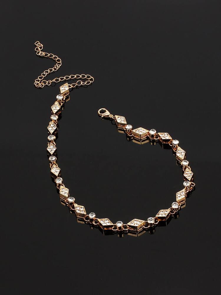 Rhinestone Decor Choker