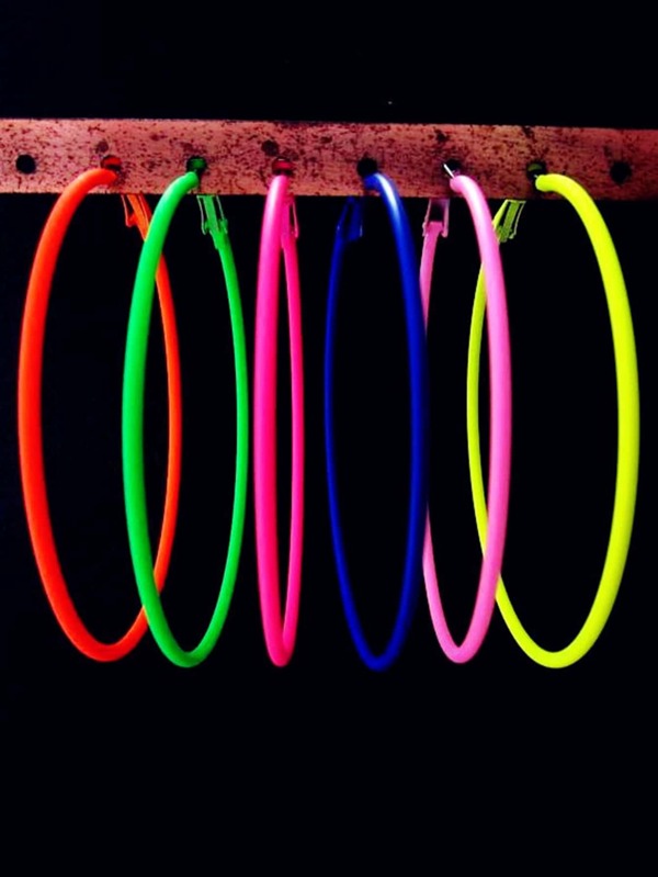 6pairs/set Minimalist Hoop Earrings