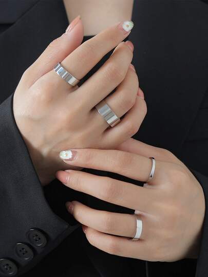 4pcs/set Minimalist Ring