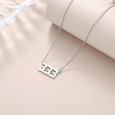 Number Pendant Necklace