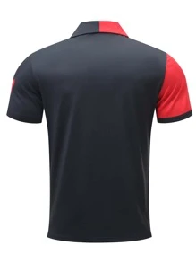 Manfinity LEGND 男士雙色幾何印花POLO衫 - 彩色 - 查看 2