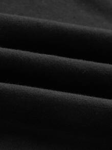 Manfinity LEGND 男士圖案印花POLO衫 - 黑色 - 查看 4