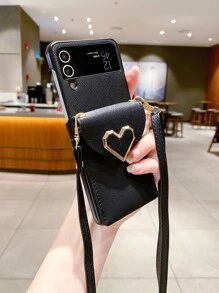 Vỏ điện thoại có thể gập lại với dây buộc - màu đen - Xem 4