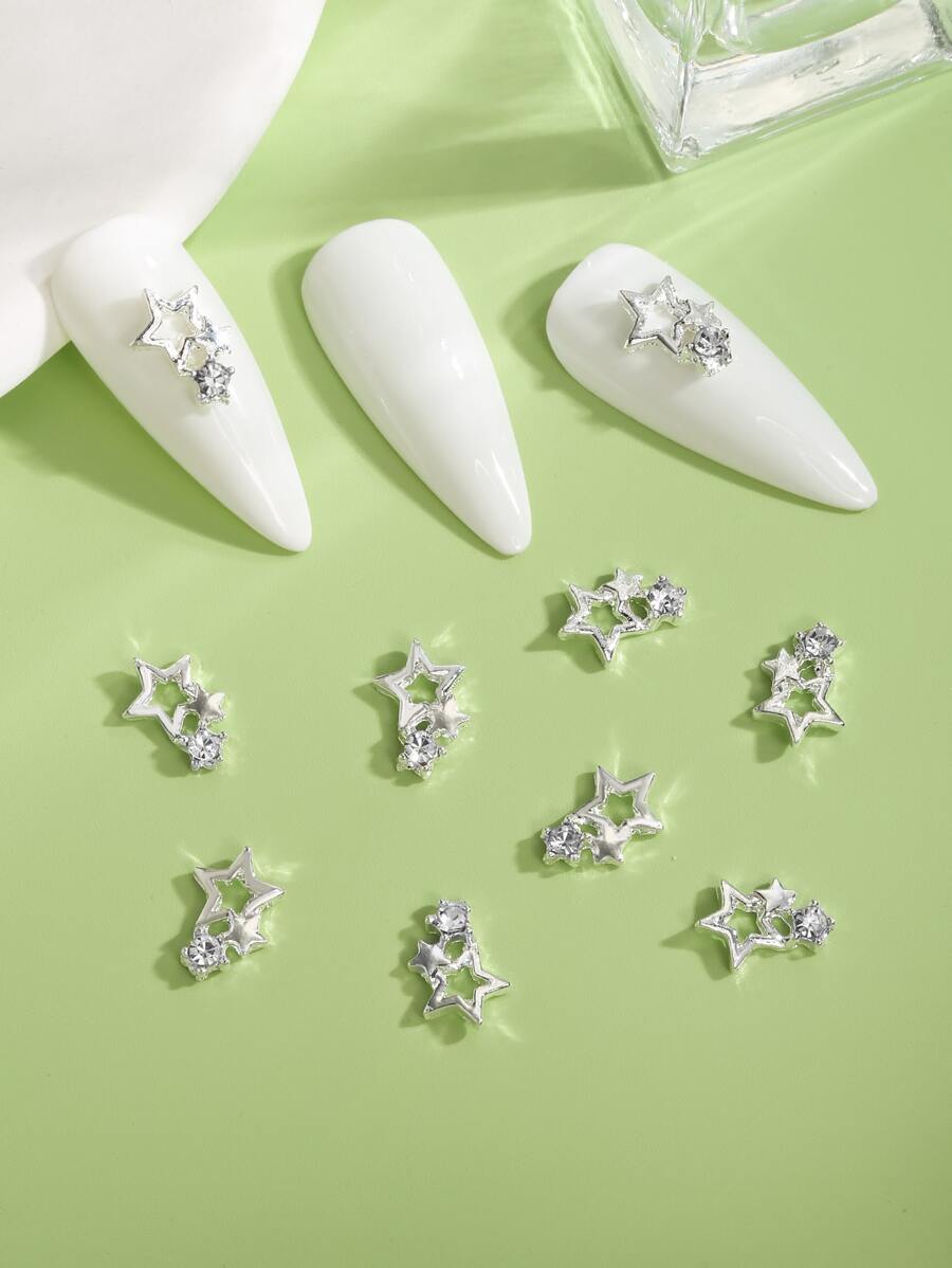 10 piezas/Paquete Pegatinas para Decoración de Uñas de Cristal de Lujo para uñas hechas a mano, Accesorios de Uñas decoración uñas