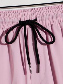 Manfinity RebelGame Men Tropical Print Shirt & Drawstring Waist Shorts Without Tee - Multicolor - View 7