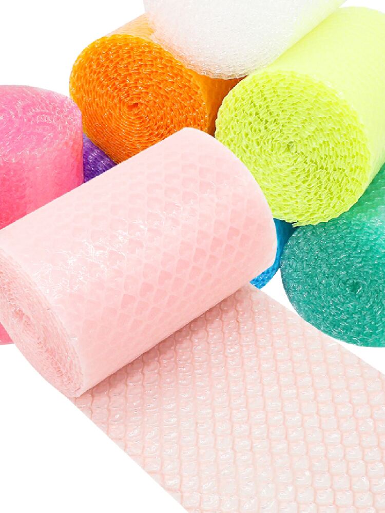 1roll PE Gift Wrap Foam, Minimalist Pink Filament Foam For Party,Cushioning Wrap For Moving & Shipping Bubble Packing Wrap For Extra Protection Clear Bubble Roll Moving Supplies Gift Packaging, Gift Decoration, Bridesmaid Gifts, Wedding Parties, Birthday Parties, Valentine Day