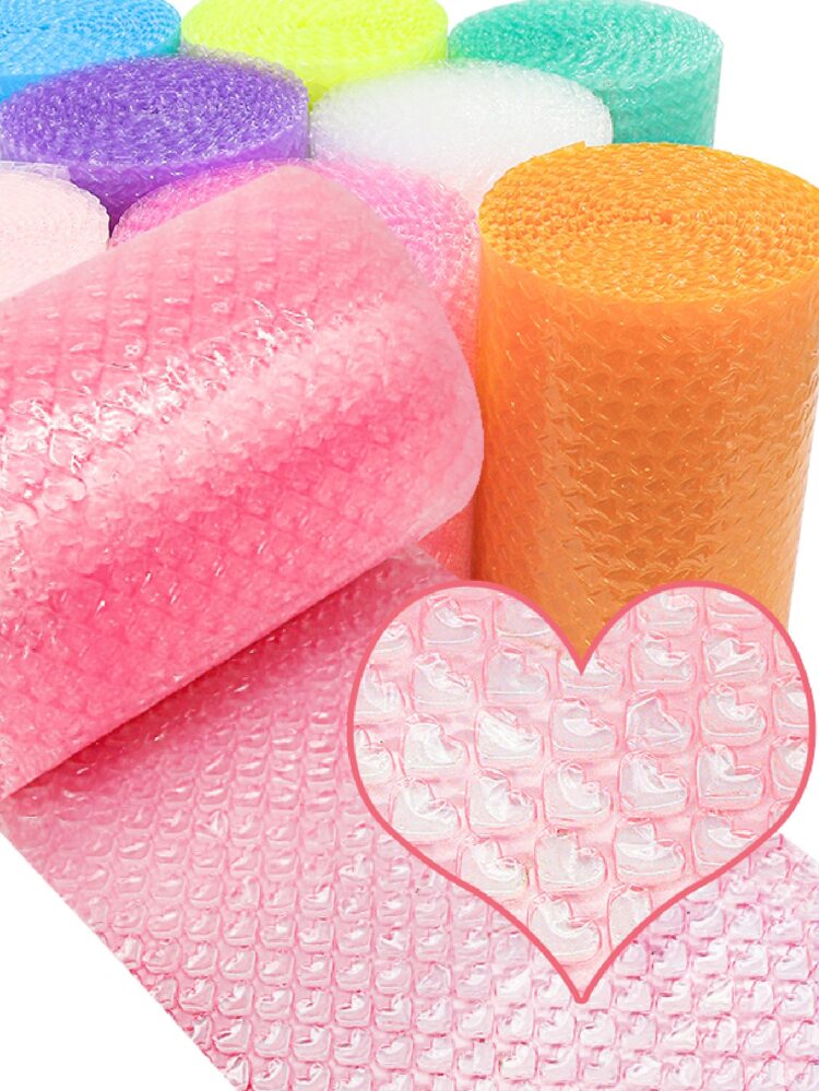 1roll PE Gift Wrap Foam, Minimalist Pink Filament Foam For Party,Cushioning Wrap For Moving & Shipping Bubble Packing Wrap For Extra Protection Clear Bubble Roll Moving Supplies Gift Packaging, Gift Decoration, Bridesmaid Gifts, Wedding Parties, Birthday Parties, Valentine Day