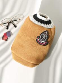 1 pezzo Canotte per animali domestici con ricamo lettera casuale