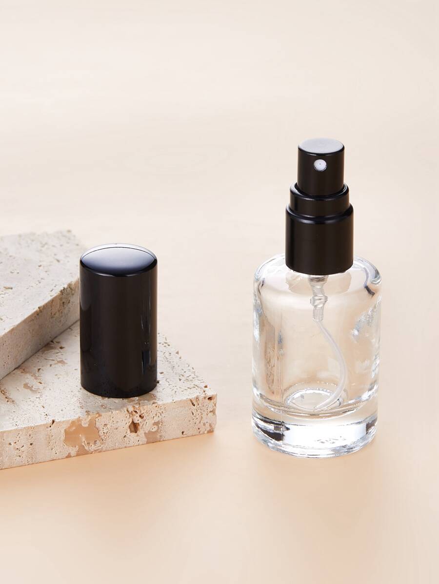 1入組10毫升分裝噴霧香水瓶,可填充香水霧化器瓶,迷你噴霧瓶,小口袋香水瓶,香味泵殼套,便攜空香水容器適合旅行 - 黑色 - 查看 1