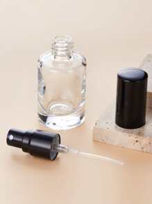 1入組10毫升分裝噴霧香水瓶,可填充香水霧化器瓶,迷你噴霧瓶,小口袋香水瓶,香味泵殼套,便攜空香水容器適合旅行 - 黑色 - 查看 4