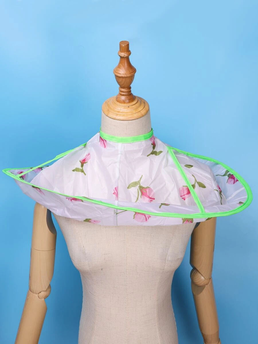 1 pieza Babero con patrón floral pelo - Multicolor - Ver 1