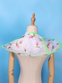 1 pieza Babero con patrón floral pelo - Multicolor - Ver 2