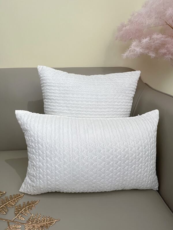 1pc Fabric Cushion Cover Without Filler, Modern Geometric Pattern Decorative Throw Pillow Cover For Bedroom, All Season