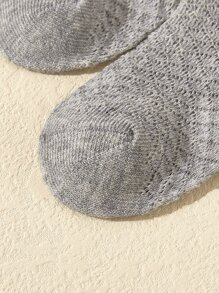 5pairs Baby Solid Socks - Multicolor - View 6