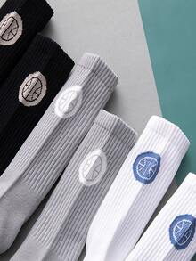 6 đôi Vớ họa tiết chữ cái cho nam - Nhiều màu - Xem 3