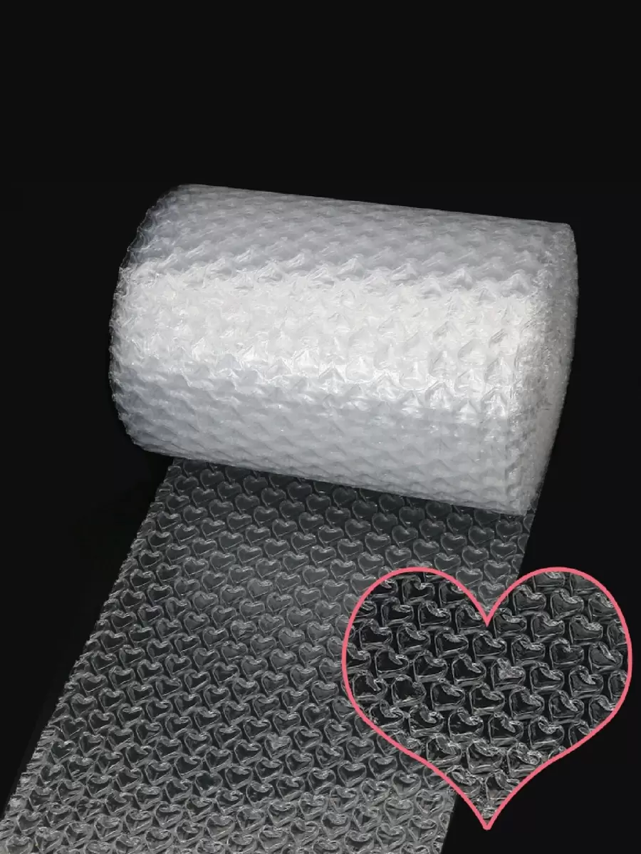 1 rollo de papel de regalo de espuma PE, papel de regalo con detalles de corazón blanco minimalista para fiestas, envolturas de acolchado para mudanzas y envíos, envoltorio de burbujas de protección adicional, suministros de mudanza, envoltorios de regalo, decoración de regalos, regalos de damas de honor, fiestas de bodas, fiestas de cumpleaños, Día de San Valentín - Blanco - Ver 1
