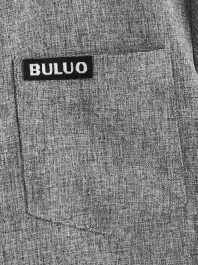 SHEIN 中學生男孩字母拼接細節口袋前衣