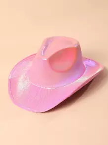 Sombrero cowboy holográfico - Rosa - Ver 2