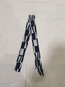 Pañuelo con estampado de cuadros - Multicolor - Ver 2