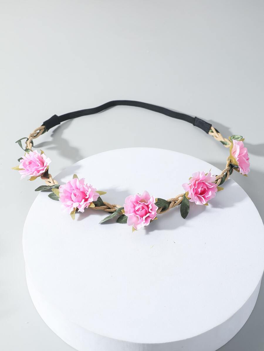 Flower Decor Hair Band - Multicolor - View 1