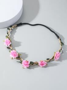 Flower Decor Hair Band - Multicolor - View 2