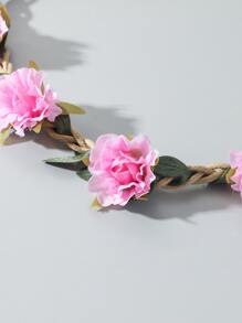 Flower Decor Hair Band - Multicolor - View 3