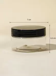 1pc 100ML Travel Cream Jar, Cosmetic Storage Bottle For Desktop