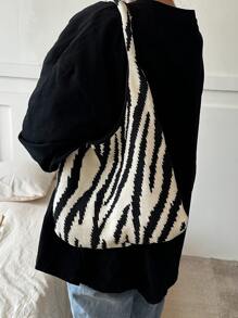 Túi Xách tay Nữ - Đen và trắng - Xem 1