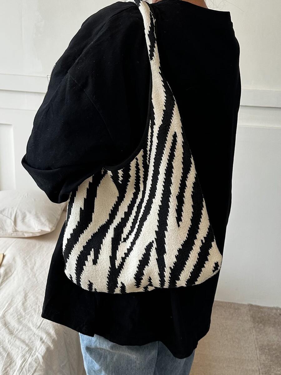 Túi Xách tay Nữ - Đen và trắng - Xem 1