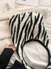 Túi Xách tay Nữ - Đen và trắng - Xem 3